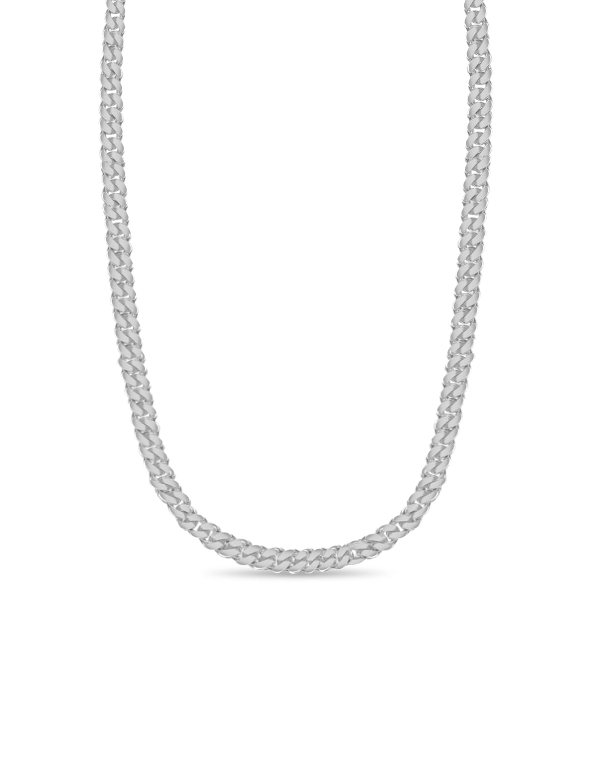 Miami Cuban Solid White/Yellow/Rose Gold Handmade Necklace , 13mm, 16-30 Inch