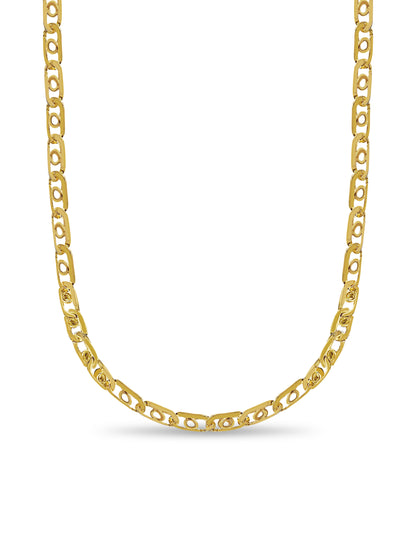 Bullet Tiger Eye Solid White/Yellow/Rose Gold Handmade Necklace , 16mm, 16-30 Inch
