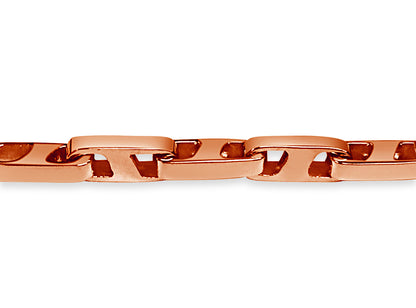 Buckle Solid White/Yellow/Rose Gold Handmade Bracelet , 5mm, 6.5-10 Inch