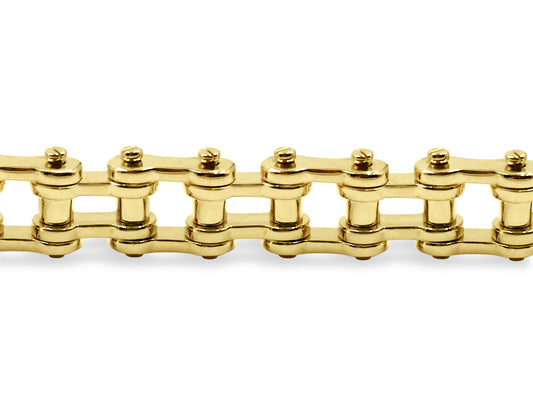 Motorcycle/Bike Chain Solid White/Yellow/Rose Gold Handmade Necklace , 20mm, 16-30 Inch