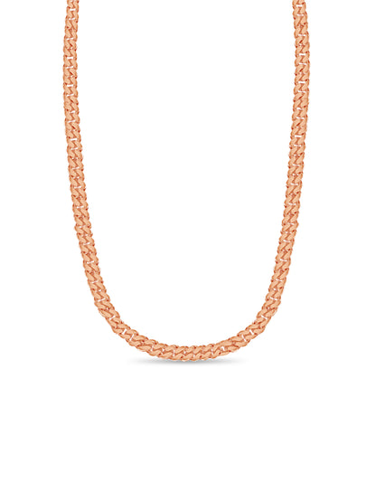 Miami Cuban Solid White/Yellow/Rose Gold Handmade Necklace , 13mm, 16-30 Inch