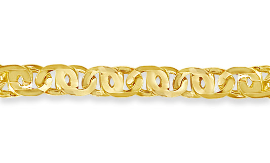 Tiger Eye Solid White/Yellow/Rose Gold Handmade Bracelet , 11mm, 6.5-10 Inch