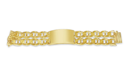 ID Mariner Solid White/Yellow/Rose Gold Handmade Bracelet , 28mm, 6.5-10 Inch