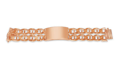 ID Mariner Solid White/Yellow/Rose Gold Handmade Bracelet , 28mm, 6.5-10 Inch