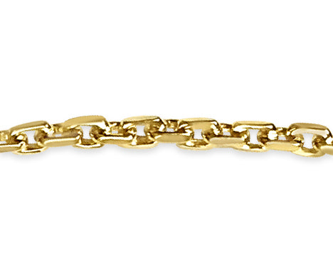 Fancy Rolo Solid White/Yellow/Rose Gold Handmade Bracelet , 7mm, 6.5-10 Inch