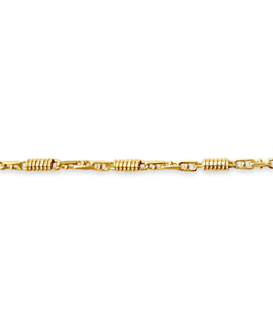 Spiral Tube Solid White/Yellow/Rose Gold Handmade Necklace , 5mm, 16-30 Inch