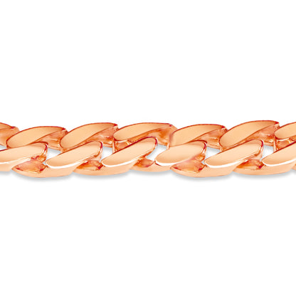 Curb Solid White/Yellow/Rose Gold Handmade Bracelet , 16mm, 6.5-10 Inch