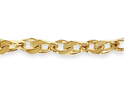 Anchor Mariner Solid White/Yellow/Rose Gold Handmade Bracelet , 7mm, 6.5-10 Inch