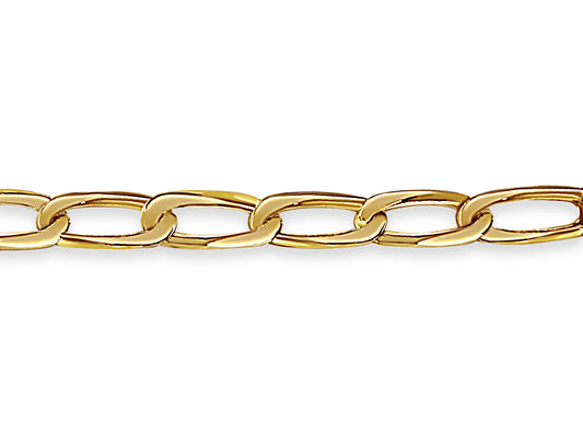 Flat Solid White/Yellow/Rose Gold Handmade Bracelet , 9mm, 6.5-10 Inch