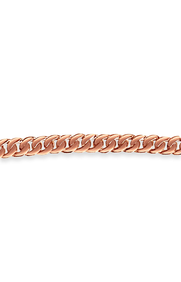 Curb Solid White/Yellow/Rose Gold Handmade Bracelet , 10mm, 6.5-10 Inch