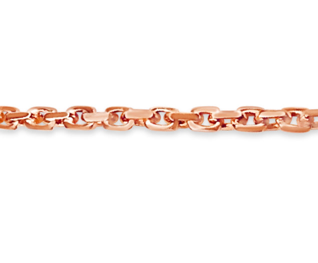 Fancy Rolo Solid White/Yellow/Rose Gold Handmade Bracelet , 6mm, 6.5-10 Inch