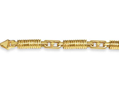Spiral Tube Solid White/Yellow/Rose Gold Handmade Necklace , 8mm, 16-30 Inch
