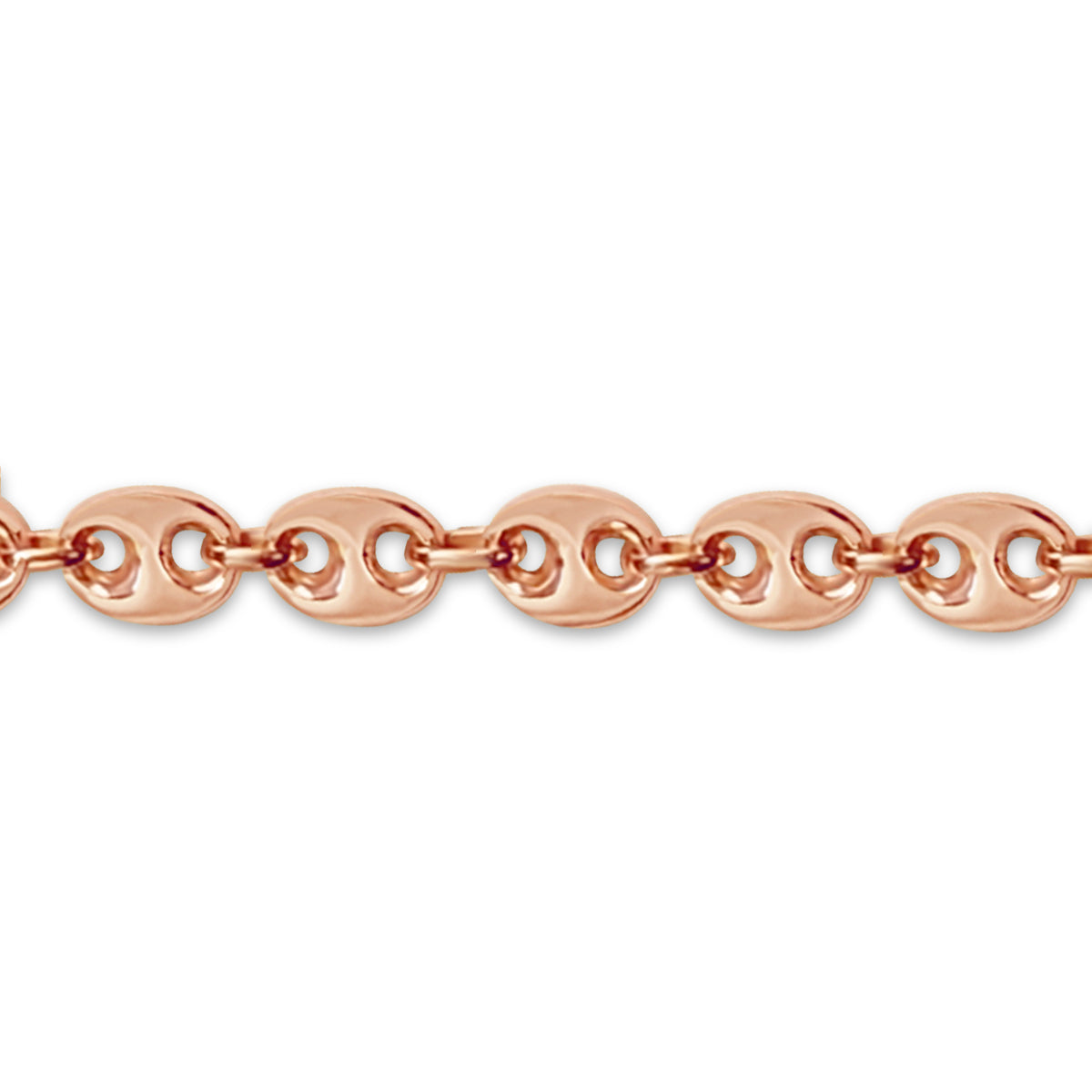 Mariner Solid White/Yellow/Rose Gold Handmade Bracelet , 11mm, 6.5-10 Inch