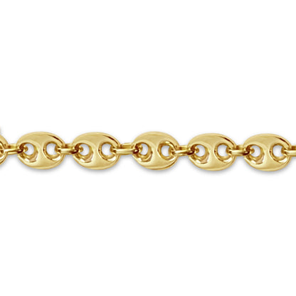 Mariner Solid White/Yellow/Rose Gold Handmade Bracelet , 11mm, 6.5-10 Inch