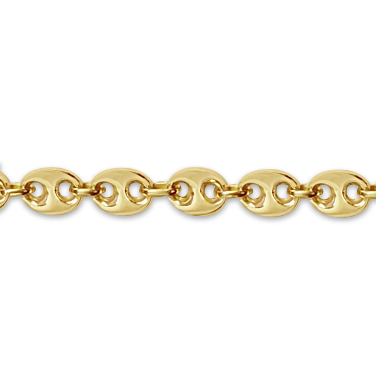 Mariner Solid White/Yellow/Rose Gold Handmade Necklace , 11mm, 16-30 Inch