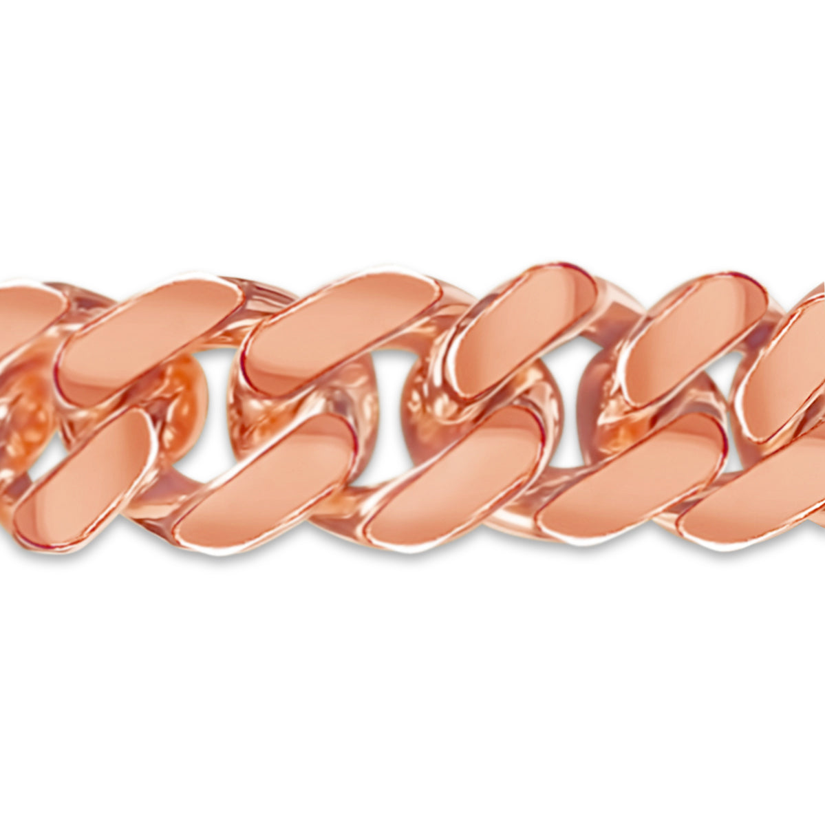 Miami Cuban Solid White/Yellow/Rose Gold Handmade Bracelet , 12mm, 6.5-10 Inch