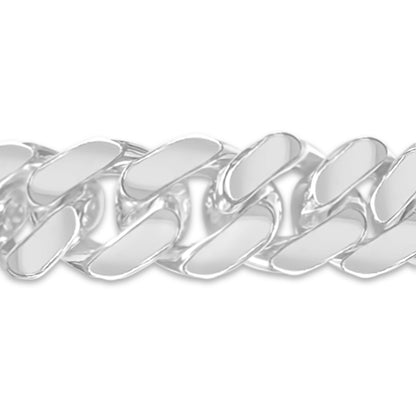 Miami Cuban Solid White/Yellow/Rose Gold Handmade Bracelet , 12mm, 6.5-10 Inch