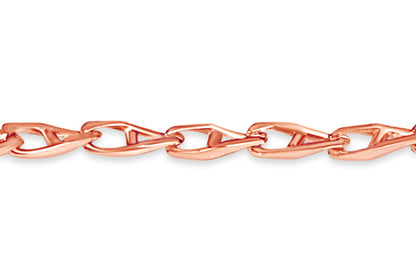 Anchor Mariner Solid White/Yellow/Rose Gold Handmade Bracelet , 4mm, 6.5-10 Inch