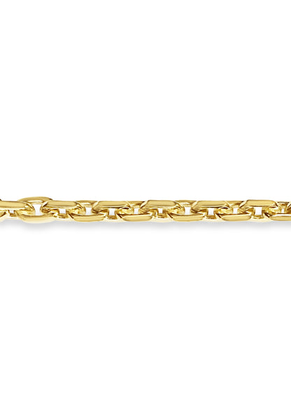 Fancy Rolo Solid White/Yellow/Rose Gold Handmade Bracelet , 11mm, 6.5-10 Inch