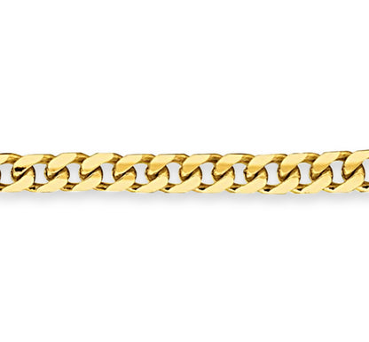 Miami Cuban Solid White/Yellow/Rose Gold Handmade Bracelet , 7mm, 6.5-10 Inch