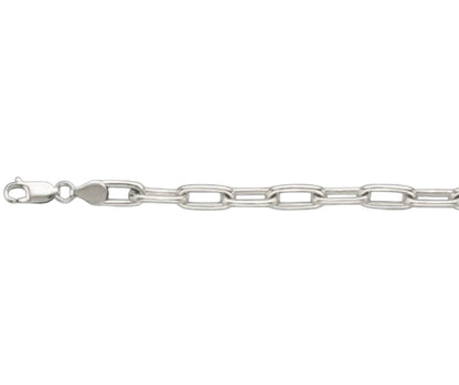 Paperclip Solid White/Yellow/Rose Gold Handmade Bracelet , 7mm, 6.5-10 Inch