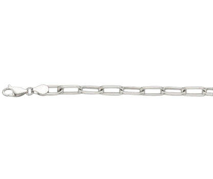 Paperclip Solid White/Yellow/Rose Gold Handmade Bracelet , 6mm, 6.5-10 Inch
