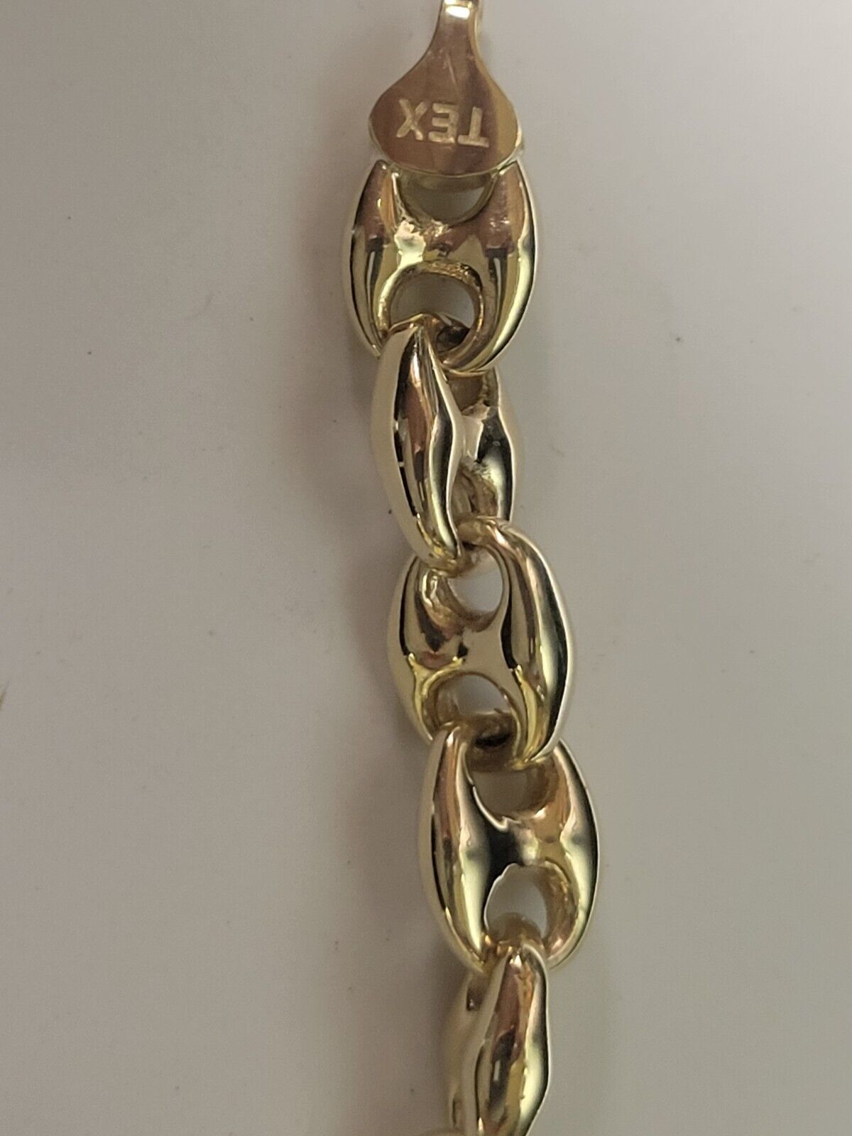 Anchor Mariner Solid White/Yellow/Rose Gold Handmade Bracelet , 9mm, 6.5-10 Inch