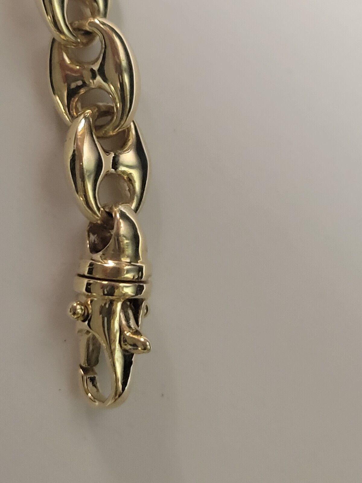 Anchor Mariner Solid White/Yellow/Rose Gold Handmade Bracelet , 9mm, 6.5-10 Inch