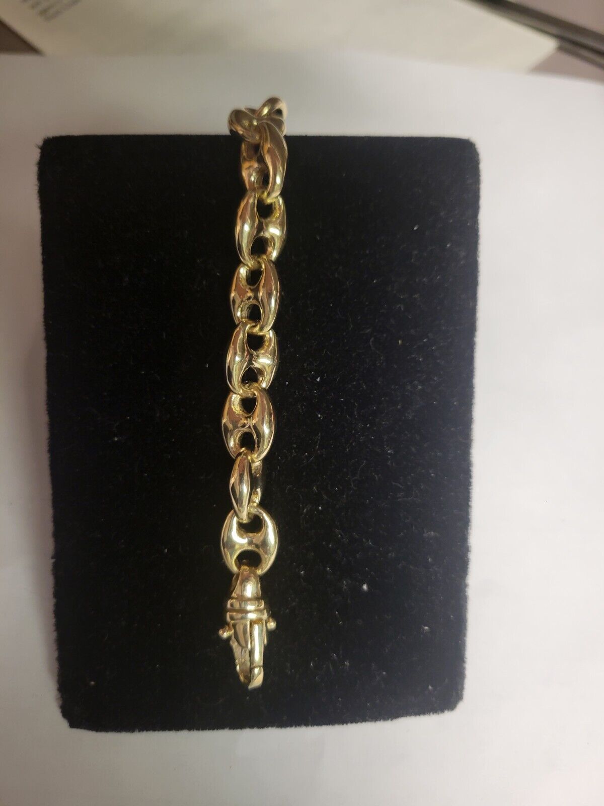 Anchor Mariner Solid White/Yellow/Rose Gold Handmade Bracelet , 9mm, 6.5-10 Inch