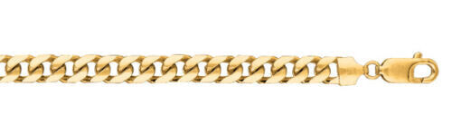 Miami Cuban Solid White/Yellow/Rose Gold Handmade Bracelet , 7mm, 6.5-10 Inch